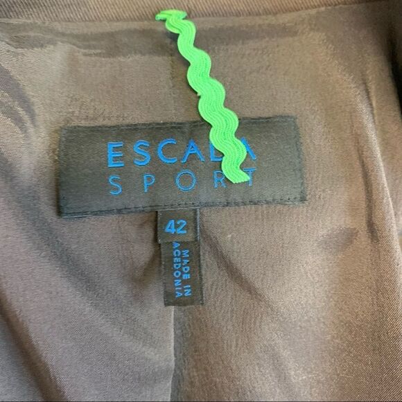 ESCADA SPORT Brown blazer jacket size 42 - Picture 4 of 9